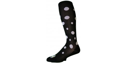 BLACK & WHITE DOTS compression socks