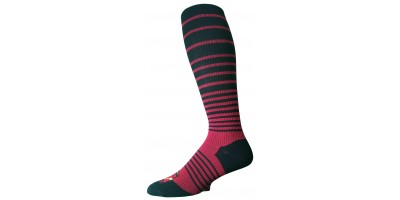 BLACK & RED STRIPED compression socks